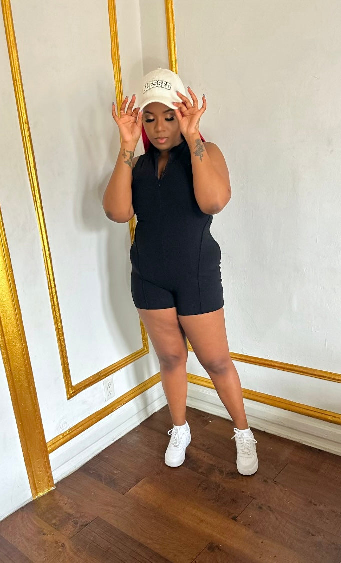 Round The Way Girl | Shorts Romper - Miss DQ