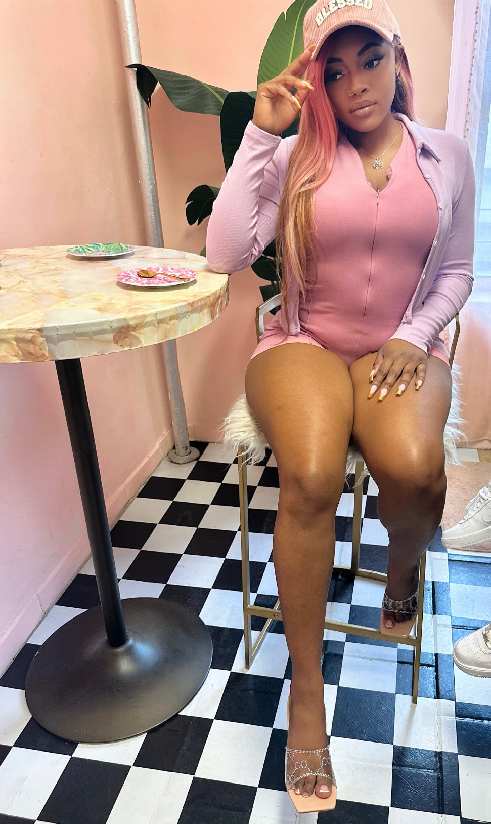 Round The Way Girl | Shorts Romper - Miss DQ