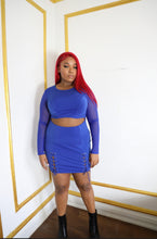 Load image into Gallery viewer, Cali | Blue Mini Dress (Plus Size) - Miss DQ