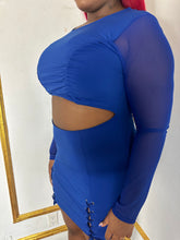 Load image into Gallery viewer, Cali | Blue Mini Dress (Plus Size) - Miss DQ