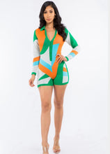 Load image into Gallery viewer, Mixed Feelings Long Sleeve shortsRomper - Miss DQ